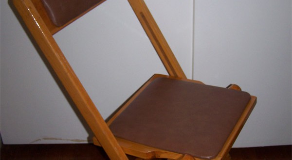 Brown Wooden Padded Chair Rental